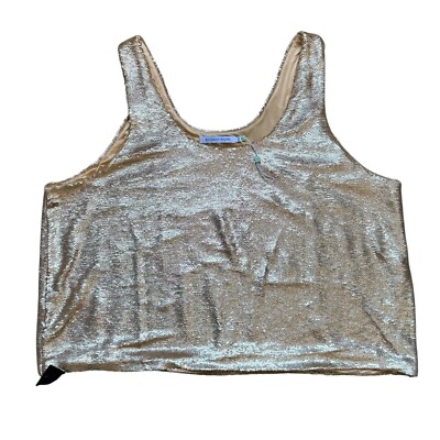 NWT Bohemian Traders Gold Sequin Tank Top Cocktail Evening Event Plus Size 4XL