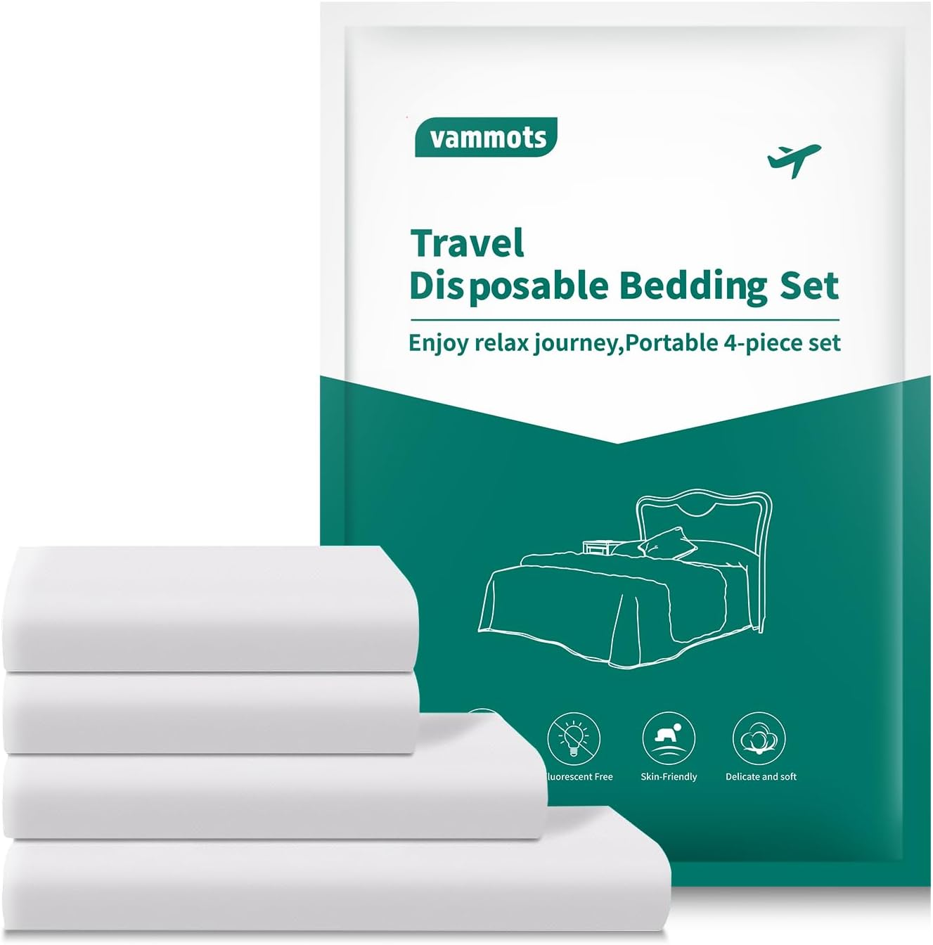 Disposable Bed Sheets for Hotel,Travel Disposable Bedding Set,Disposable Duvet/C