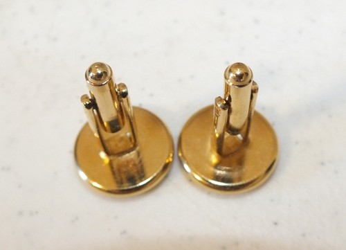 Vintage schwarz Emaille Manschettenknöpfe & Krawattennadel Set - Bild 2 von 4