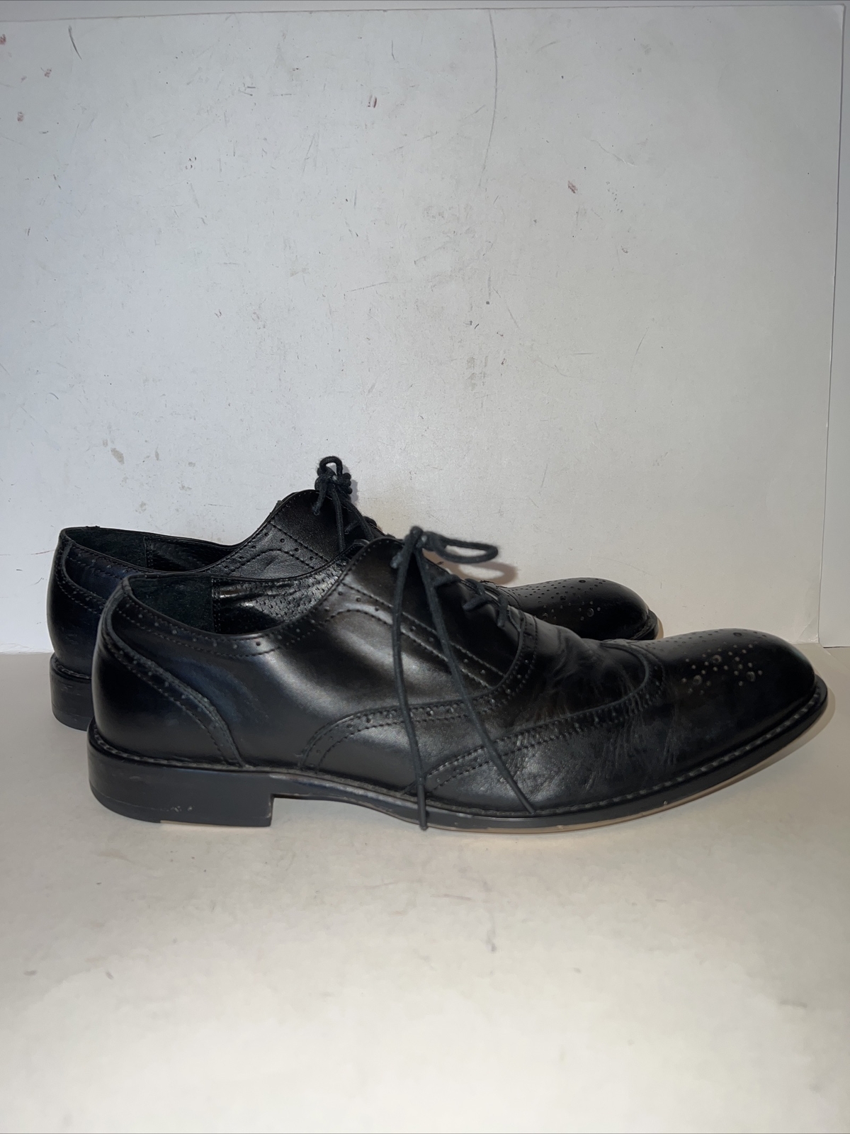 Aston Grey Mercer Mens Black Leather 
