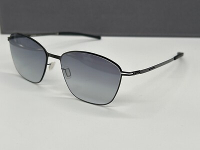 Ic Berlin Sunglasses Men Woman Gray Gun Square Warm Brown Gradient NP499 