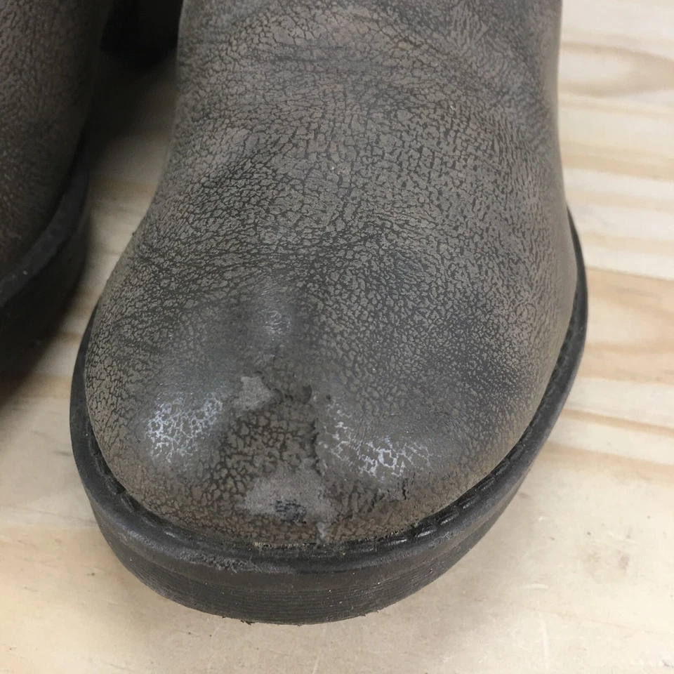 Botas de Montaña Blancas para Mujer 9M Marrón Respaldo Botín Hebilla Cuero Sintético Foto 4 de 4