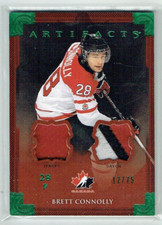 13-14 UD Upper Deck Artifacts  Brett Connolly  /75  Jersey--Patch