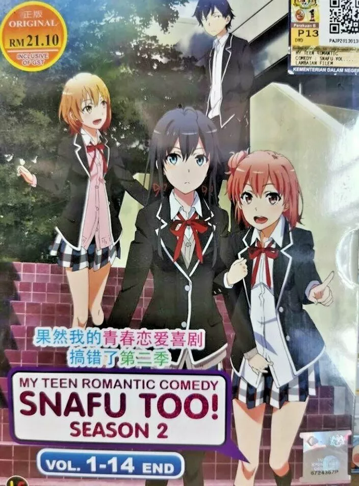 DVD My Teen Romantic Comedy SNAFU Too! Season 2 Vol. 1-14 End English  Subtitle