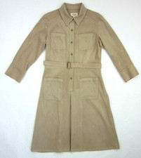 Talbot’s Vintage Chamois Belted 3/4 Sleeve Shirt Dress Sz 4 MINT!