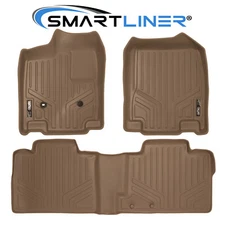 SMARTLINER Custom Fit Floor Mats Liner Set Tan 2007-2010 Ford Edge Lincoln MKX