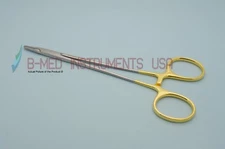 B Med TC Ryder Micro Needle Holder 8" Serrated Fine Jaws 1.5mm Suture Forceps