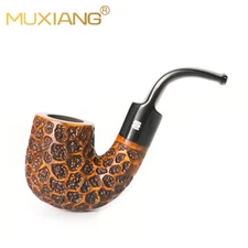 Handmade Hungarian Pipe Briar Wooden Carved Tobacco Pipe Rustic Freehand Pipe