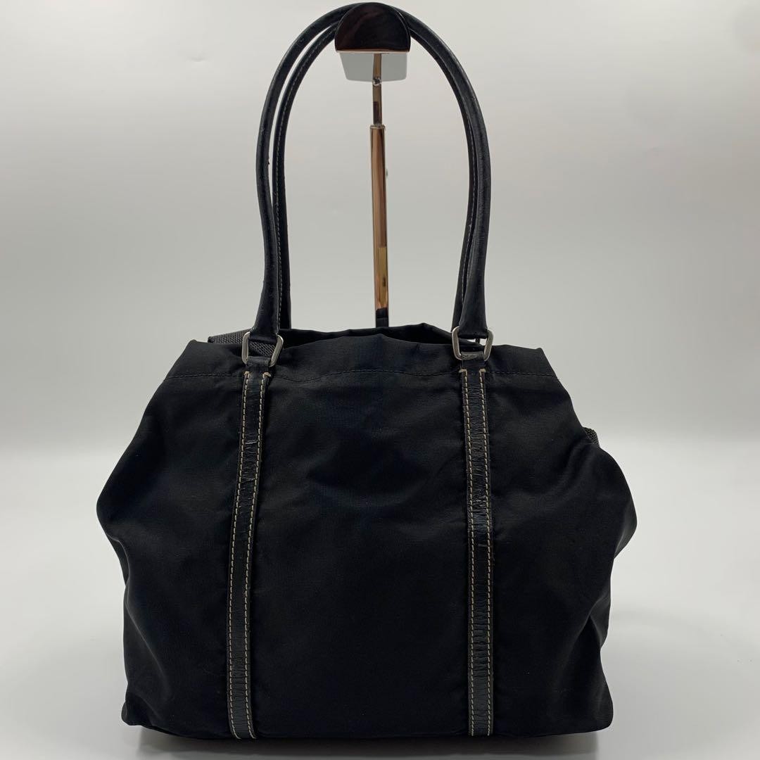 Prada handbag 2 way nylon triangular logo black From Japan — image 3