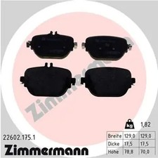 Bremsbeläge 22602.175.1 ZIMMERMANN für MERCEDES-BENZ E-KLASSE E-KLASSE T-Model Bremsbeläge 22602.175.1 ZIMMERMANN für MERCEDES-BENZ E-KLASSE E-KLASSE T-Model