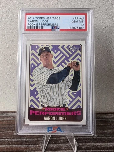 2017 Topps Heritage Aaron Judge Rookie Performers RC PSA 10 #RP-AJ 🔥 📈 🔥