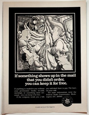 Federal Trade Commission Vintage Print Advertisement Mail Order Tips