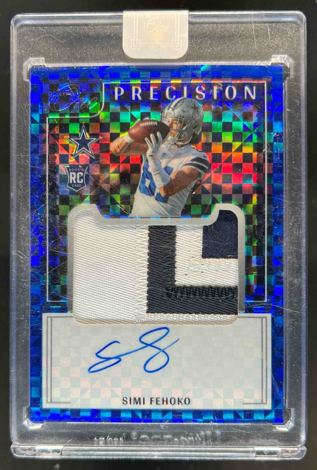 Simi Fehoko Panini One #330 Patch Autograph-Blue