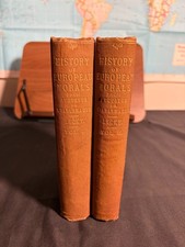 History of European Morals - W.E.H. Lecky - 1884 Sixth Edition Vols 1 & 2 (Longm