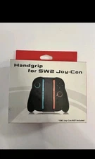 Ergonomic ABS Handgrip Black for SW2 Joy-Con Controller Nintendo Switch