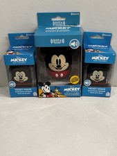 Lot Of 3 Bitty Boomers Bluetooth Speaker Mickey Mouse  1 Ultra And 2 Mini 