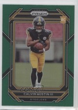 2022 Panini Prizm Rookies Green Prizm Calvin Austin III #338 6k2
