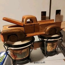 Bongo Cubano Souvenir Hand Crafted Wooden Chevrolet Pick Up Truck Vintage