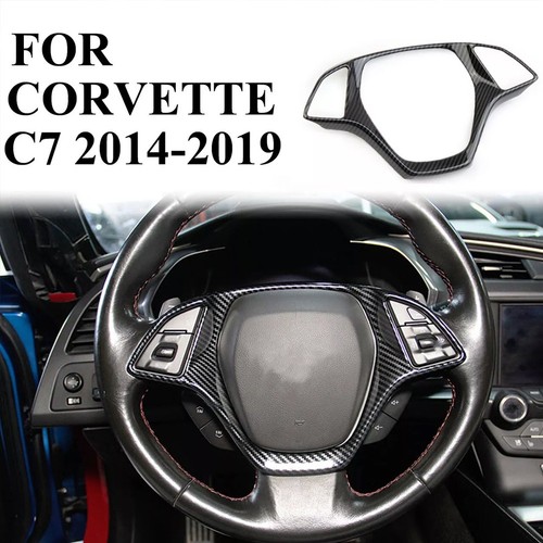 Car Customization Carbon Fiber Steering Wheel Trim Car Interior Trim Cover