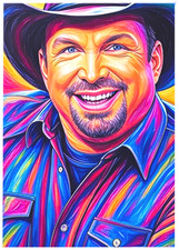 GARTH BROOKS * Fun Novelty * MUSIC ARTIST * Art Card * ATC ACEO