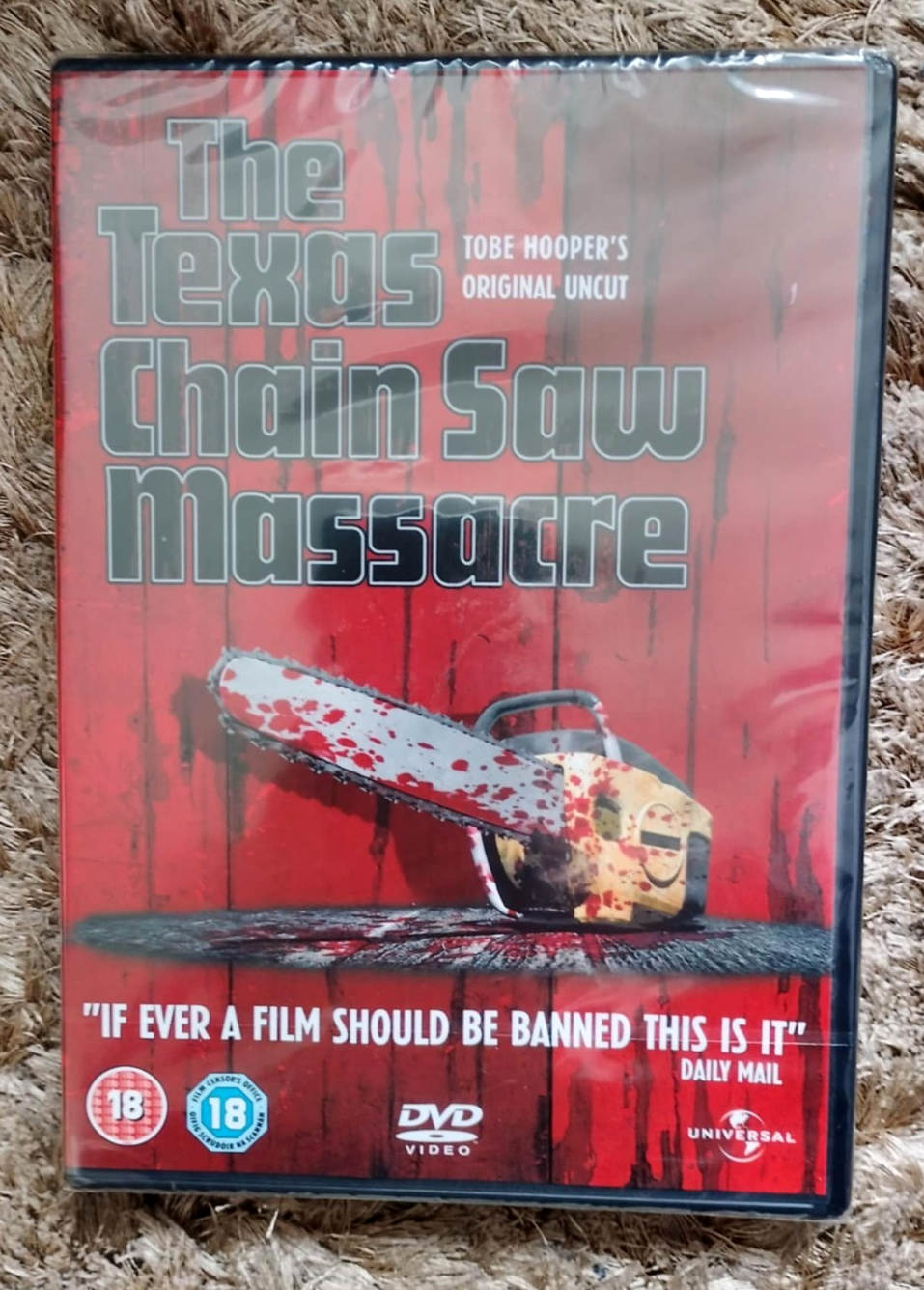 THE TEXAS CHAIN SAW MASSACRE - TOBE HOOPER'S ORIGINAL UNCUT - DVD NEW & SEALED