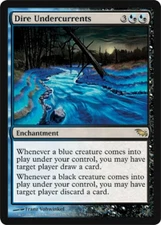 Dire Undercurrents -Foil Medium Play MTG Shadowmoor