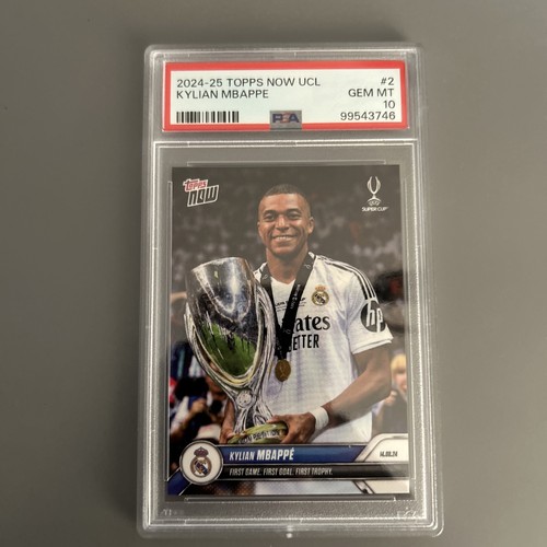 2024-25 Topps Now UCL Kylian Mbappe #2 PSA 10 GEM MINT