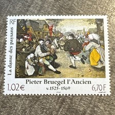 Timbre France 3369Neuf** P. Bruegel L’Ancien "La Danse Des Paysans" - 2001
