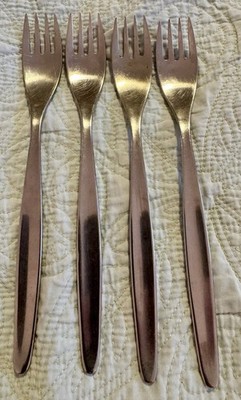 4 WMF Cromargan Germany LAUREL Dinner Forks Older Triangle Mark Stainless 7.75''