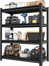 Heavy Duty Garage Shelves Metal 48''W 2,200 Lbs Steel Adjustable Storage