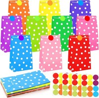 GeschenktüTen Papier Bunt 40 StüCk Mit 48 Aufkleber FüR Geschenke Party Deko