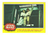 1977 Topps STAR WARS Series 3 Yellow #166 A close call for L