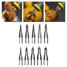 10 Pieces Pyrography Pen Tips Professional Strong Carvings Wood Burning Tips