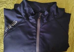 PING Golf Windbreaker Blue Medium Quarter Zip