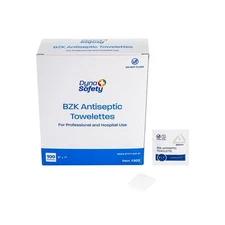 Dynarex, BZK Antiseptic Towelettes, 100 Count