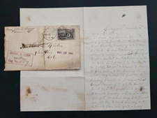 1894 antique LETTER norwich ct JOHN SPICER to NATHAN L. LESTER san jose ca