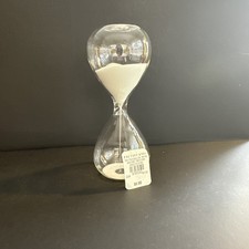 Pottery Barn 5 Minute Mini Stand Timer Glass Sand Kids Chores Nostalgia Timeout