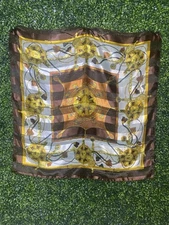 Women Elegant Square Silk Feel Satin Scarf Small Vintage Head Neck Hair Tie Band