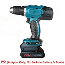 1x Adapter for Makita 18v LXT Type Tools to for Milwaukee M18 RED Li-lon Battery