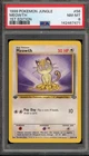 Pokemon Meowth Jungle 1st Edition #56 PSA 8