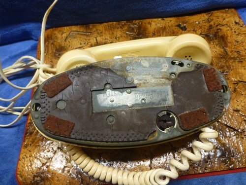 Vintage Princess Telefon cremeweiß 702B Klingelanlage Dreh Wählscheibe Lautstärkeregler - Bild 11 von 11
