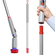 Synoshi PRO Electric Spin Scrubber Extension Handle, Electric Bathroom Scrubb...