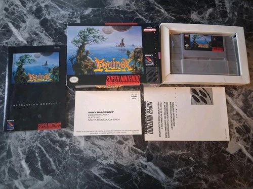 Equinox SNES Complete CIB Excellent Condition + Protector