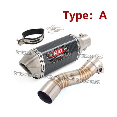 For CF-MOTO 700CL-X 2020-2025 Black Exhaust Muffler Pipe Mid Link Tip Slip-on