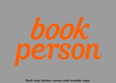 book person Vinyl Stickers