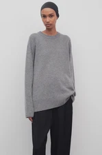 New $890 The Row Sibem Wool Cashmere Blend Sweater in Grey Melange sz XL