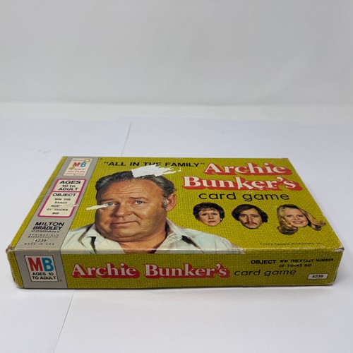 Vintage 1972 All In The Family Archie Bunker's Card Game Milton Bradley MB - Picture 2 of 6