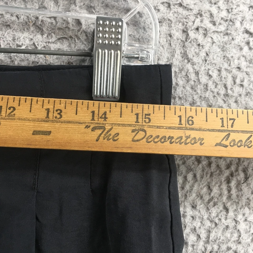 Pantalones Cortos Zara Para Mujer L Negros Cintura Alta Plisados Elegantes Tiro Alto Cremallera Mosca Informales Foto 4 de 4