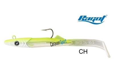 RAGLOU HYBRIDE 120 MM RAGOT ARTIFICIEL PÊCHE SPINNING TONNETTI SILICONE TRAÎNE