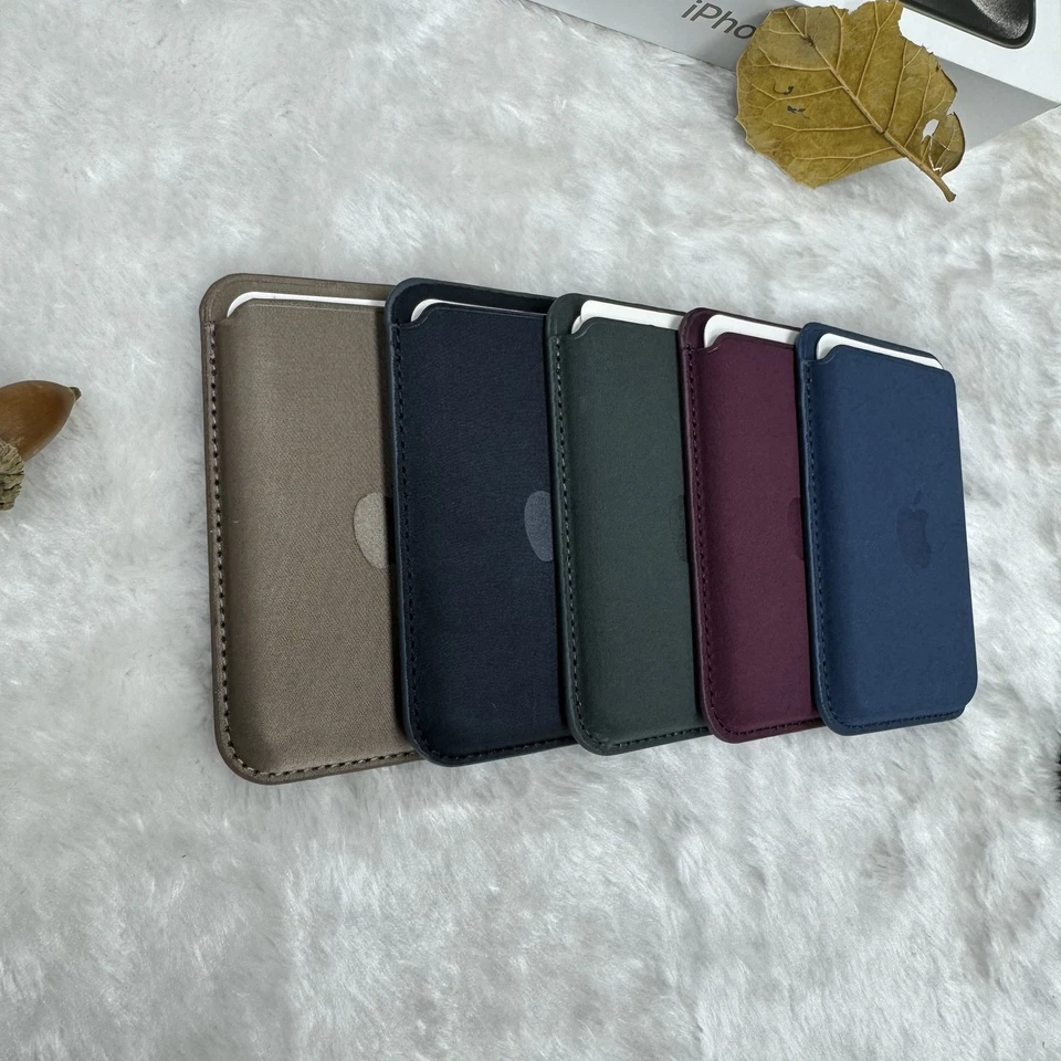 RFID Blocking FineWoven Wallet with Magnetic For iPhone 14 15 Pro 16 17 Pro Max - Image 3 of 4